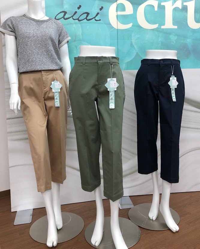 おすすめ春パンツ｜撥水ミッドワイドパンツ